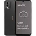 Nokia C32, 3+64GB Smartphone (16,56 cm/6,52 Zoll, 64 GB Speicherplatz, 50 MP Kamera), grau