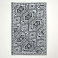 Homescapes - Outdoor-Teppich schwarz weiß gemustert, 122 x 182 cm groß mit Wende-Design - Schwarz-Weiß