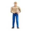 bruder bworld 60006 Mann mit hellem Hauttyp und blauer Hose Spielfigur