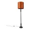 Classic Stehlampe schwarz mit Schirm rot 40 cm - Classico - Orange