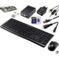 TRU COMPONENTS Pro Set Raspberry Pi® 3 B 1 GB 4 x 1.2 GHz inkl. Netzteil, inkl. Gehäuse, inkl. Kühlkörper, inkl. HDMI™-Kabel, inkl. Tastatur, inkl. Maus