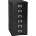 BISLEY MultiDrawer™ L296 Schubladenschrank schwarz 6 Schubladen 27,8 x 38,0 x 59,0 cm