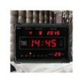 Trade Shop Traesio - led digitaluhr mit datum temperatur zeit alarm wanduhr