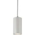 Dasan Single Short Fixed Round Pendant White - DAA1FRW - Knightsbridge