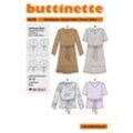 buttinette Schnitt "Stufenkleid & Bluse" für Damen