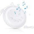 Qiedie - Weißes Rauschgerät – 10 beruhigende Naturgeräusche – tragbares Mini-Schlafgeräuschgerät für Babys, Kinder und Erwachsene,
