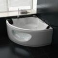 PureHaven Whirlpool 138x138 cm elegantes Design Heizung Lichttherapie Soundsystem Reinigungsprogramm