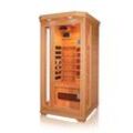 PureHaven Infrarotkabine 90x90x190 cm aus Pacific Coast Hemlock-Holz Bluetooth-Soundsystem Timer Lic