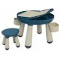 3-in-1 Kinder Spieltisch mit Platte für Bausteine - Kindertisch mit Stuhl - blau