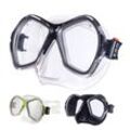 SALVAS Tauch Maske Phoenix Schnorchel Schwimm Brille Beschlag Erwachsene Silikon Farbe: Gelb/transparent