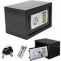 Day Plus - Safe Tresor mit Zahlenschloss Elektronik Safe mit 2 Schlüssel Wandtresor Elektronischer Safe Möbeltresore Feuerfest Wasserdicht