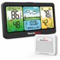 Thermo pro tp280b 300m kabellose wetters tation kosten pflicht iges raumthermometer-hygrometer mit wetter vorhersage großes lcd-display