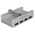 DeLOCK USB-Hub 4-fach silber