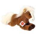 Teddy Hermann® Kuscheltier Pferd liegend hellbraun 30 cm, braun|weiß