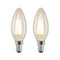 Arcchio LED-Filamentlampe E14 4W 827 Kerze dimmbar 2er-Set