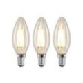 Arcchio LED-Filamentlampe E14 4W 827 Kerze dimmbar 3er-Set