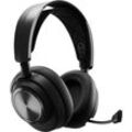 SteelSeries Arctis Nova Pro Wireless Gaming-Headset (Mikrofon abnehmbar, Noise-Cancelling, Bluetooth, Wireless), schwarz