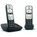 Gigaset DECT Telefon A690A Duo Schwarz Schnurlos