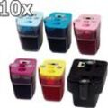 10 Ampertec Tinten ersetzt HP No 363XXL Farben nach Wahl