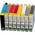 8 Ampertec Tinten ersetzt Epson T0540-549 7-farbig+gloss enhancer