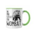 Trendation Tasse Wombat Tasse Geschenk für Wombat Liebhaber In Mir Steckt Ein Wombat
