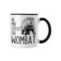 Trendation Tasse Wombat Tasse Geschenk für Wombat Liebhaber In Mir Steckt Ein Wombat