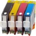 4 Ampertec Tinten ersetzt Canon PGI-5 CLI-8 C M Y 4-farbig