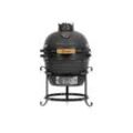 BBQ-Toro Keramikgrill Kamado Holzkohlegrill Ø 32 cm "HAIIRO" mit Grillrost und Thermometer