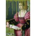 Acrylglasbild QUEENCE "Frau mit Buch" Bilder Gr. B/H/T: 80 cm x 120 cm x 2,4 cm, grün Acrylglasbilder