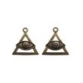 Adelia´s Amulett Anhänger Alte Symbole Talisman, Auge des Propheten - Für Schutz und Abwehr gegen Negatives, silberfarben