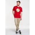 LOGOSHIRT T-Shirt Der Rote Blitz Logo - DC - Flash mit coolem Frontdruck, rot