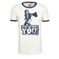 LOGOSHIRT T-Shirt Dirty Harry – Nice To Meet You mit coolem Print, blau|weiß
