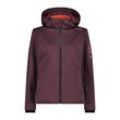 CMP Damen Softshelljacke "ZIP HOOD", burgund (Größe: 44)