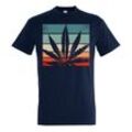 Youth Designz T-Shirt Retro Cannabis Herren T-Shirt mit Trendigem Frontdruck