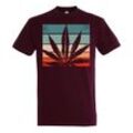 Youth Designz T-Shirt Retro Cannabis Herren T-Shirt mit Trendigem Frontdruck