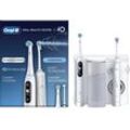 Oral-B Munddusche Oral Health Center, mit iO Series 6 elektrische Zahnbürste, weiß