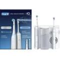 Oral-B Munddusche Oral Health Center, mit iO Series 4 elektrische Zahnbürste, weiß