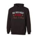 G-graphics Hoodie All you need is love and a dog mit trendigem Frontprint