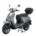 Alpha Motors Motorroller Vita 50 ccm 45 km/h EURO 5 mattgrau inkl. Topcase