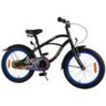 TPFSports Batman Kinderfahrrad - Jungen - 18 Zoll - Rücktritt + Handbremse - Schwarz