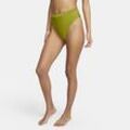Nike Swim Damen-Bikinihose mit hohem Bund und Ausschnitt - Grün