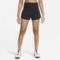 Nike Bliss Dri-FIT Fitness-Shorts mit Futter und hohem Taillenbund für Damen (ca. 7,5 cm) - Schwarz