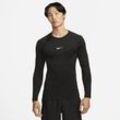 Nike Pro Men's Dri-FIT Dri-FIT Fitness-Longsleeve mit enger Passform für Herren - Schwarz