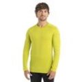 Icebreaker Merino 200 Oasis Thermo-Langarmshirt mit Rundhalsausschnitt - Mann - Bio Lime - Größe XXL