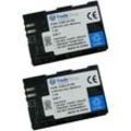 Trade-shop - 2x Kamera Li-Ion Akku 2000mAh ersetzt Canon LP-E6 LPE6 LP-E-6 LPE-6 für Canon eos 5D 5-D mark ii 2 7D 7-D eos 60D 60-D