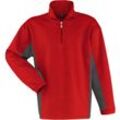 Kübler Workwear - Kübler Shirt-Dress Sweatshirt rot/anthrazit Gr. s - Rot