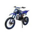 Kinder-Crossbike JC125, Benzin-Kindermotorrad, 125 ccm, 17/14-Reifen, 4-Takt-Motor, 80 km/h, ab 8 J. (Blau)
