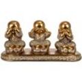 Signes Grimalt - Buddha -Figurenfiguren Abbildung 3 Buddhas Set 3 u Buddha Gold 11x24x11cm 23988 - Dorado