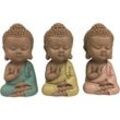 Signes Grimalt - Buddha -Figurenfiguren Buddha Linda Set 3 Einheiten Multicolor Buddles 5x5x10cm 23708 - Multicolor