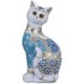 Signes Grimalt - Katzenfigur Figuren Blue Animal Cat Abbildung 10x15x29cm 25425 - Azul